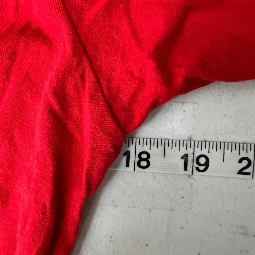 Under Armour Red Baseball Logo T Shirt Mens Medium M Loose Fit Cotton Polyester - Picture 7 of 8